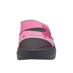 2406 black pink sandal kids