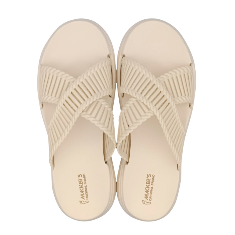 2433 Cream Sandal Women